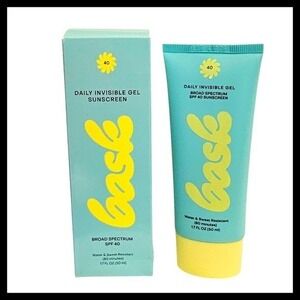 Bask Suncare Daily Invisible Gel Sunscreen SPF 40 Broad Spectrum 1.7 oz
